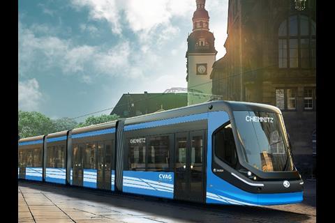 Škoda Transportation tram for Chemnitz.